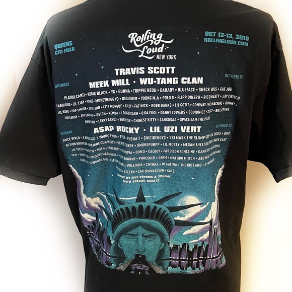 Rolling Loud concert tour tee 2019 size medium - Picture 2 of 4